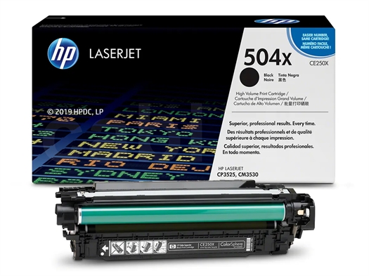 HP No. 504X / CE250X LaserJet Printerpatron CE250X