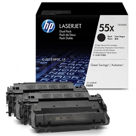 HP No. 55X / CE255XD LaserJet Printerpatron CE255XD