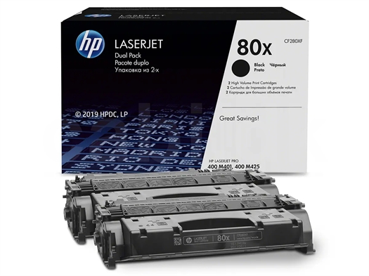 HP No. 80X / CF280XD LaserJet Printerpatron CF280XD