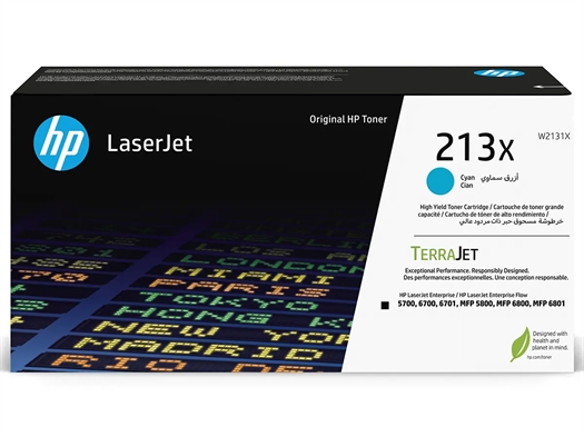 HP No. 213X / W2131X LaserJet Toner Cartridge W2131X